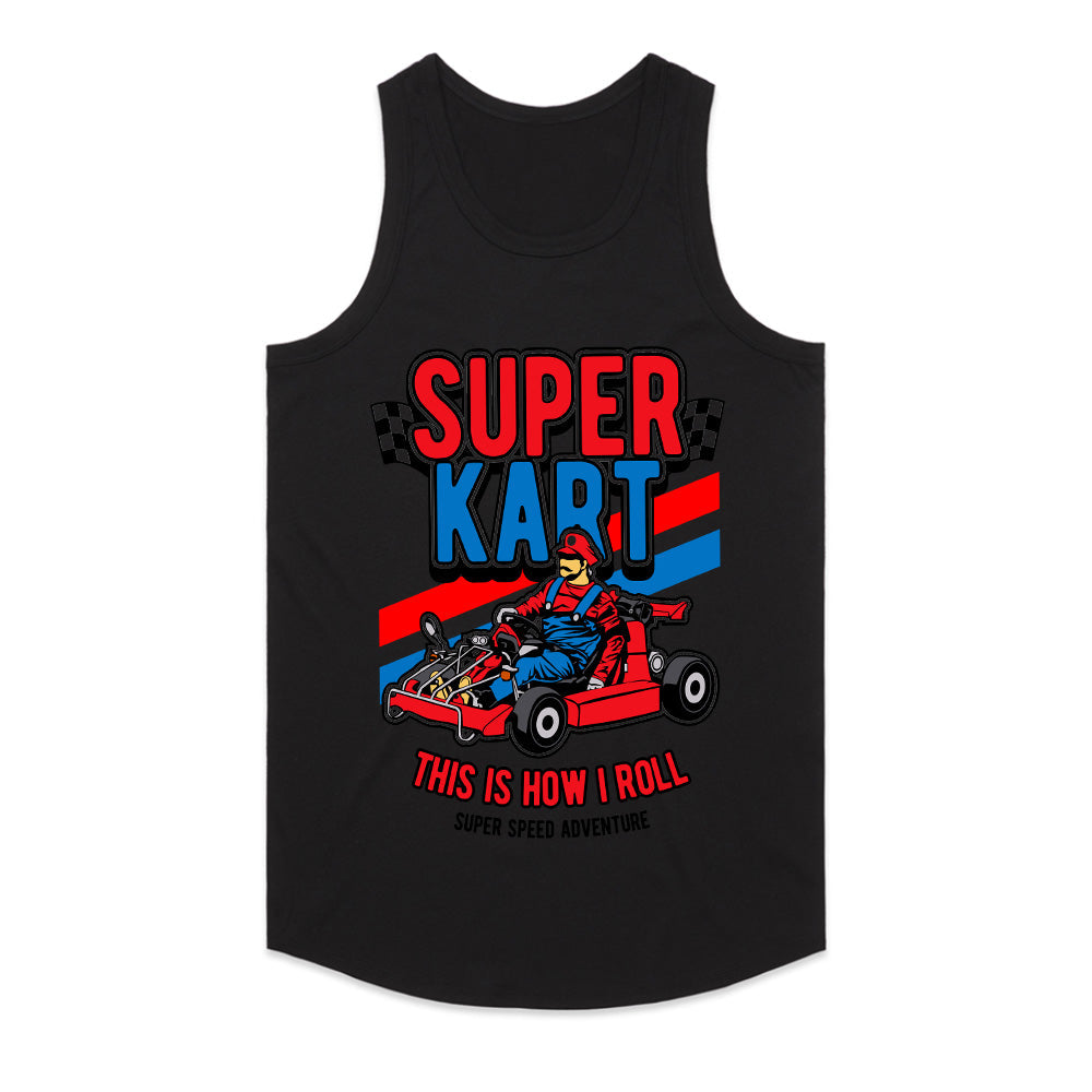 Super Kart Racing T-Shirt – Retro Gamer & Go-Kart Enthusiast Tee!
