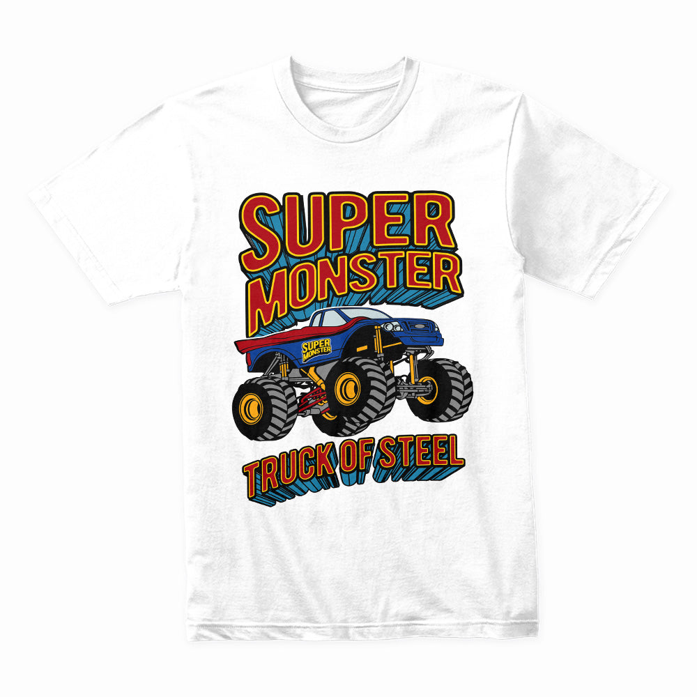 Super Monster Truck of Steel T-Shirt – Big Wheels, Big Thrills!