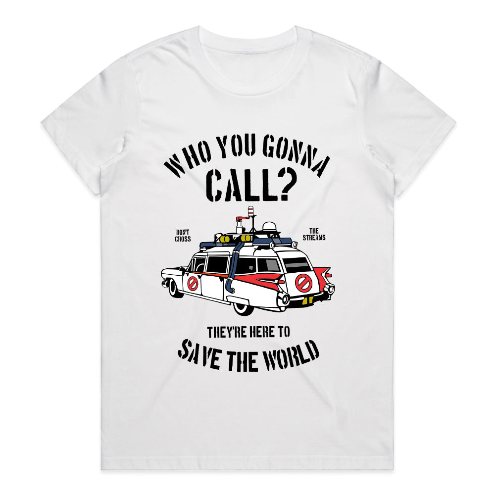 Who You Gonna Call?" Paranormal Rescue T-Shirt – Retro Ghost Hunting Tribute