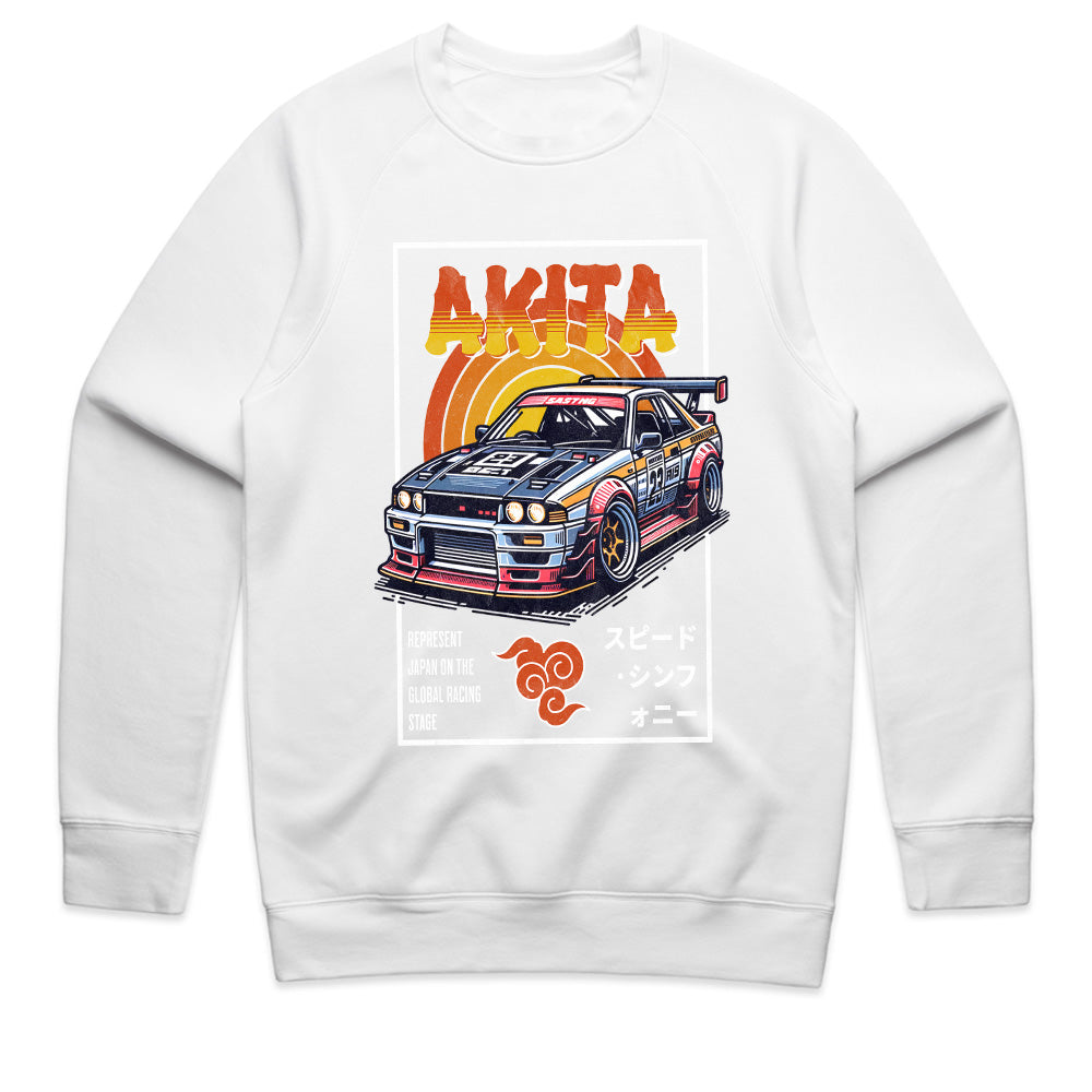 Akita Retro Drift Racing Tee – Japanese Street Style