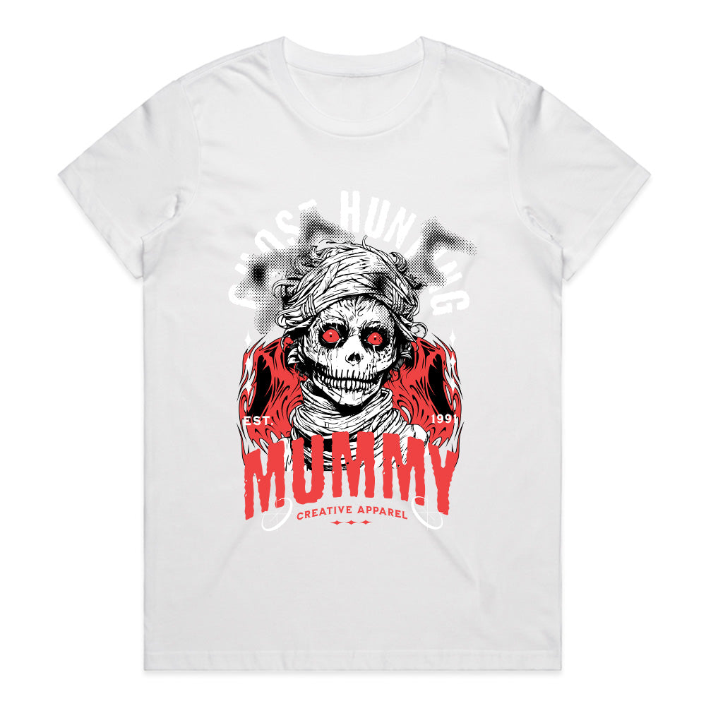 Ghost Hunting Mummy T-Shirt – Horror Gothic Streetwear