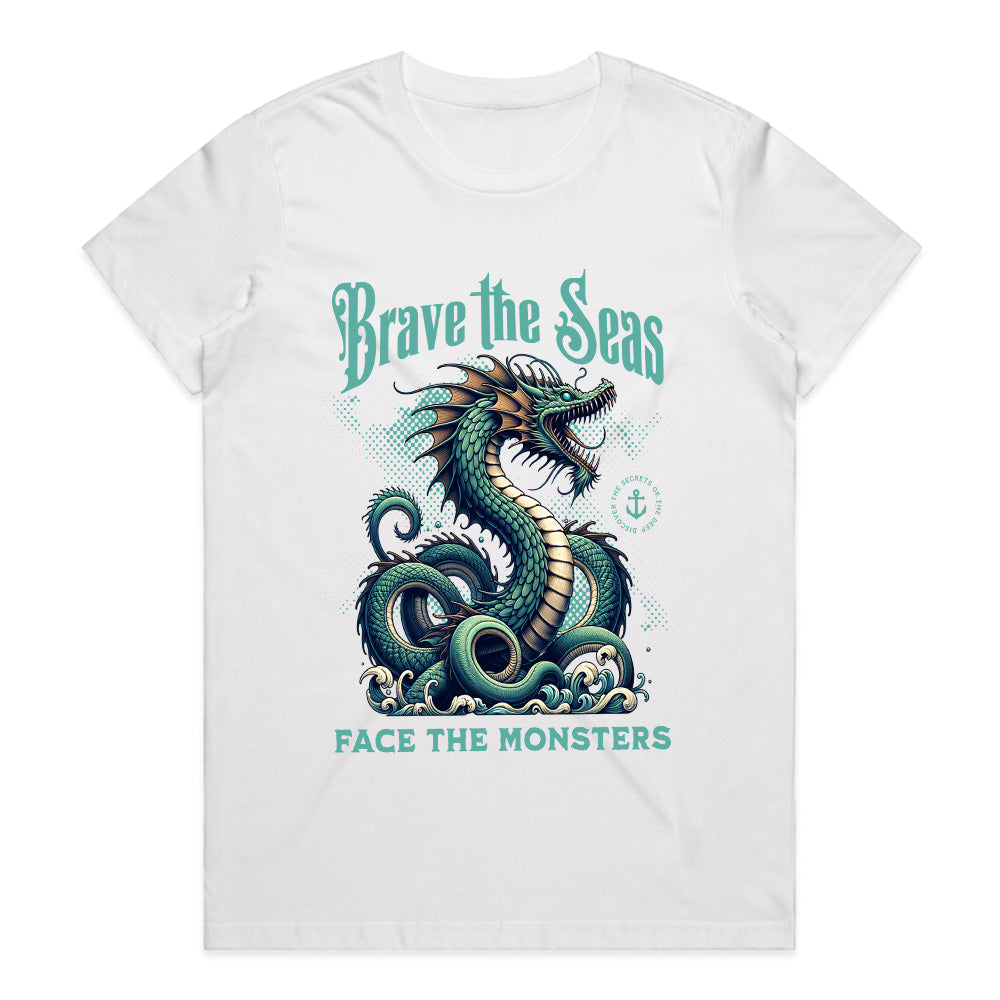 Brave the Seas T-Shirt – Face the Monsters & Conquer the Depths