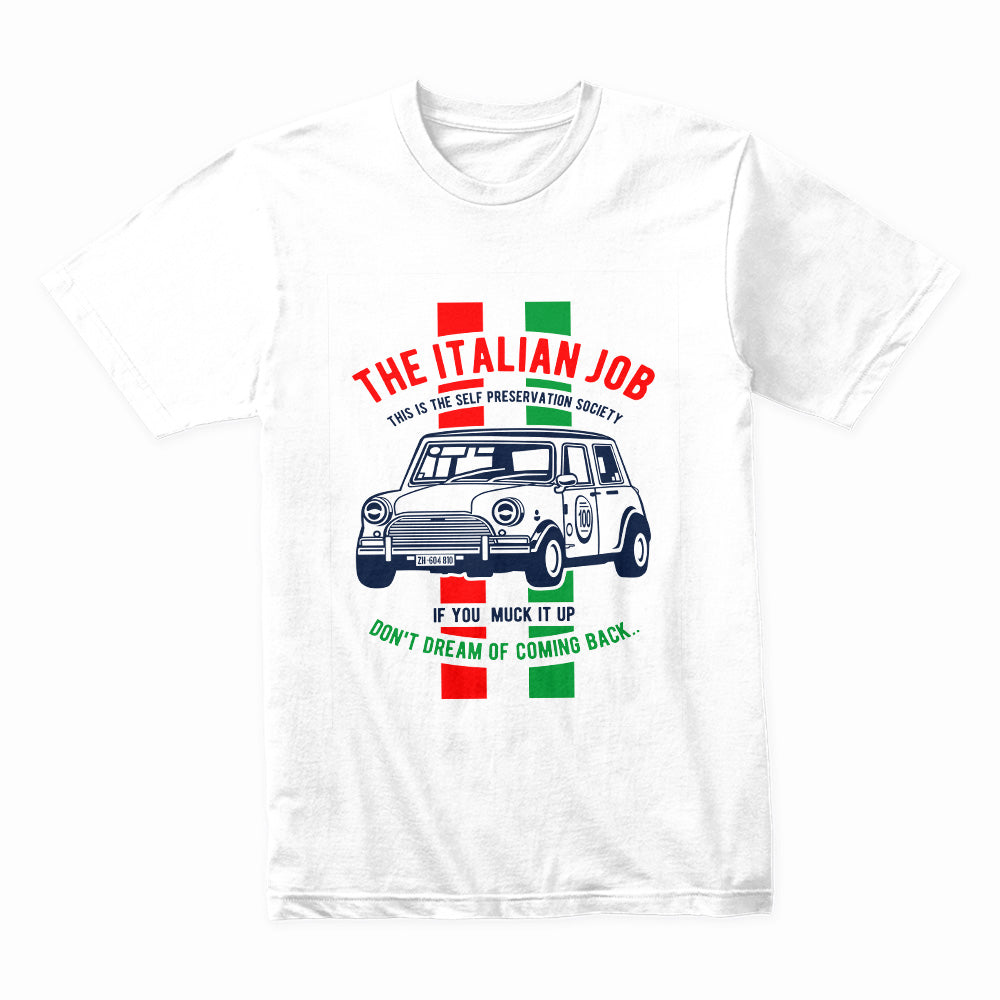 The Italian Job Classic Mini Cooper T-Shirt – Retro Heist Style!