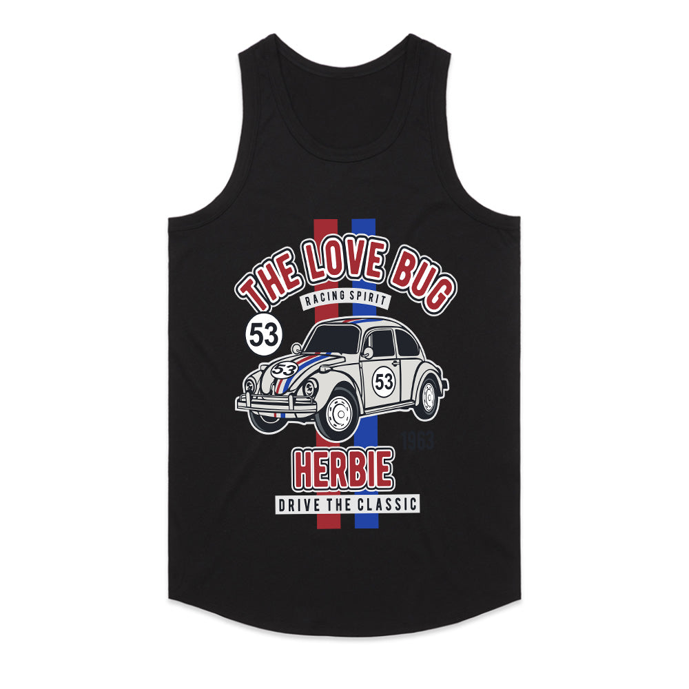 The Love Bug Herbie Racing T-Shirt – Classic VW Beetle Fan Tee!
