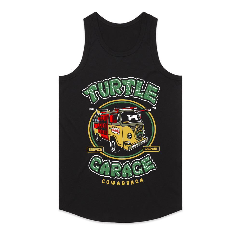Turtle Garage – Cowabunga Classic Van T-Shirt  Retro Cartoon Vibes