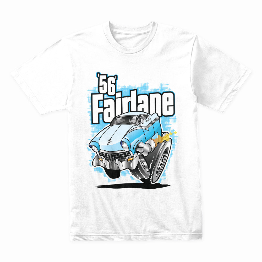 Classic '56 Fairlane Cartoon Hot Rod T-Shirt – Vintage Muscle Car Tee