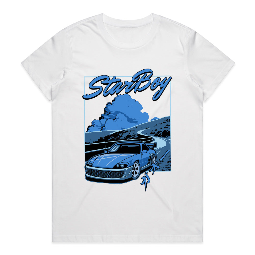 StarBoy Touge Drift" JDM T-Shirt – Midnight Mountain Racer Vibes