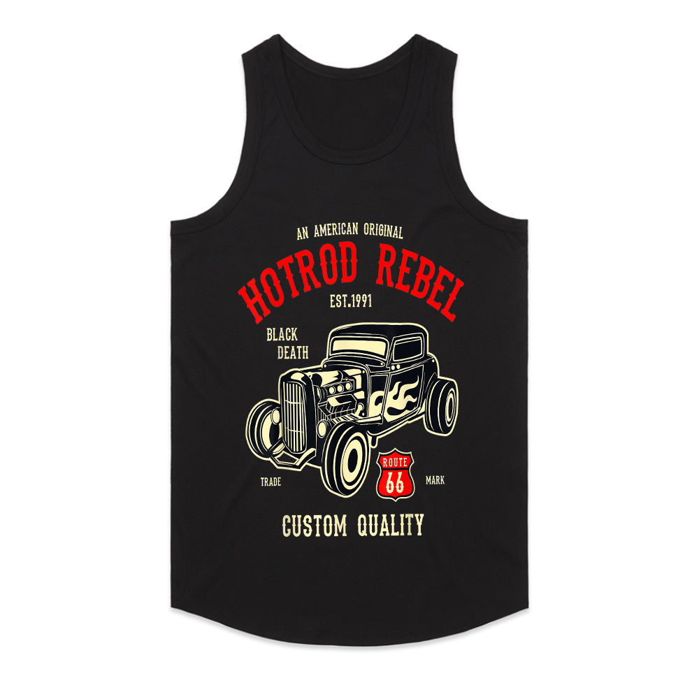 Hot Rod Rebel Vintage T-Shirt – Classic Route 66 Muscle Car Tee!