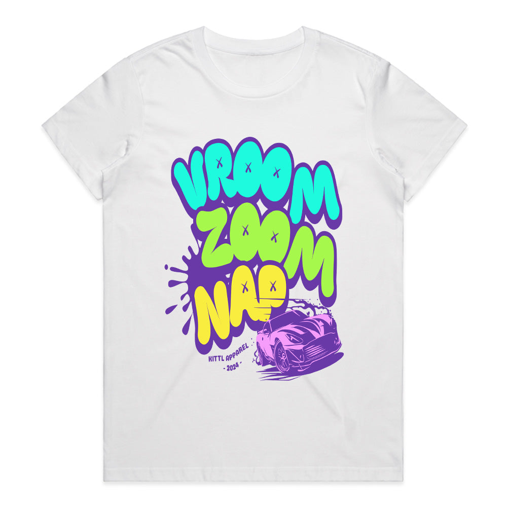 Vroom Zoom Nap – Fun & Fast Car Culture Streetwear T-Shirt