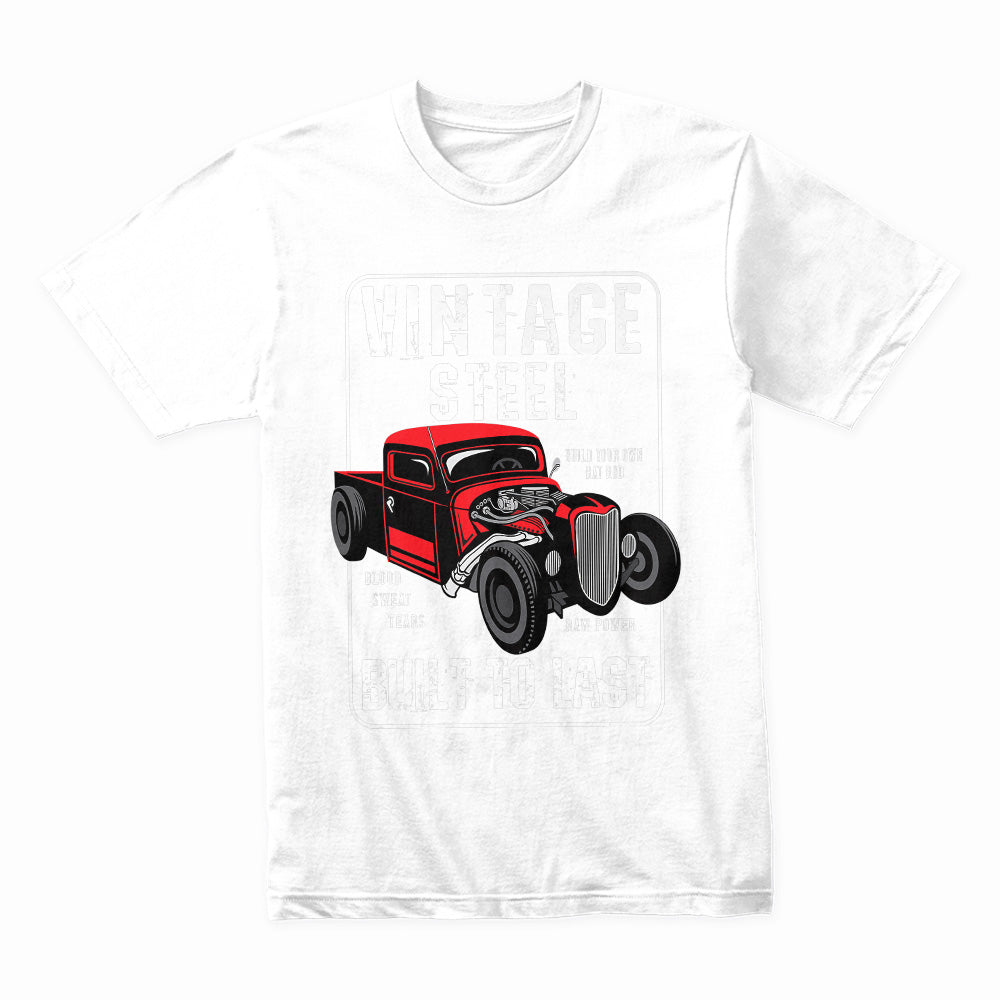 Vintage Steel – Built to Last Rat Rod T-Shirt