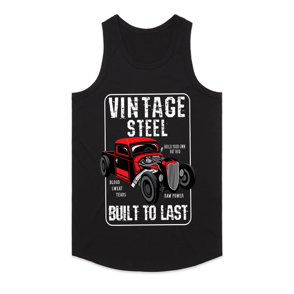 Vintage Steel – Built to Last Rat Rod T-Shirt