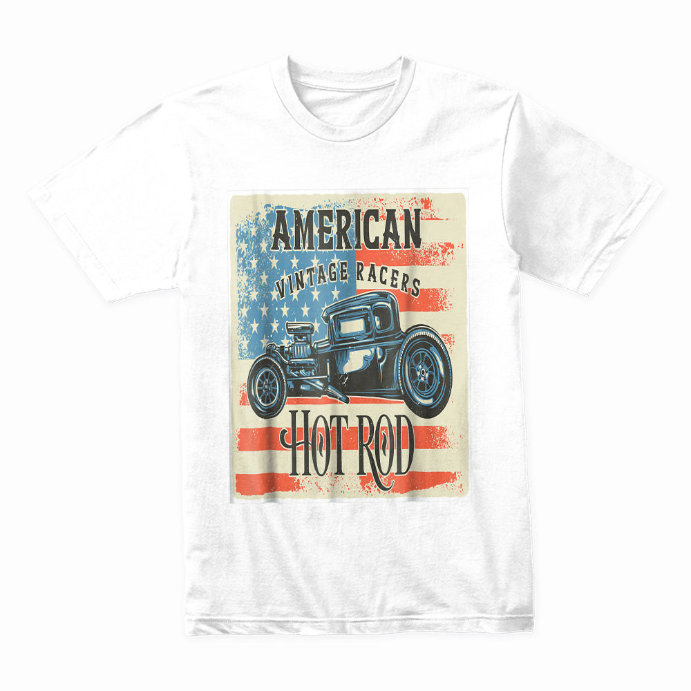 American Vintage Racers – Hot Rod Classic Car T-Shirt