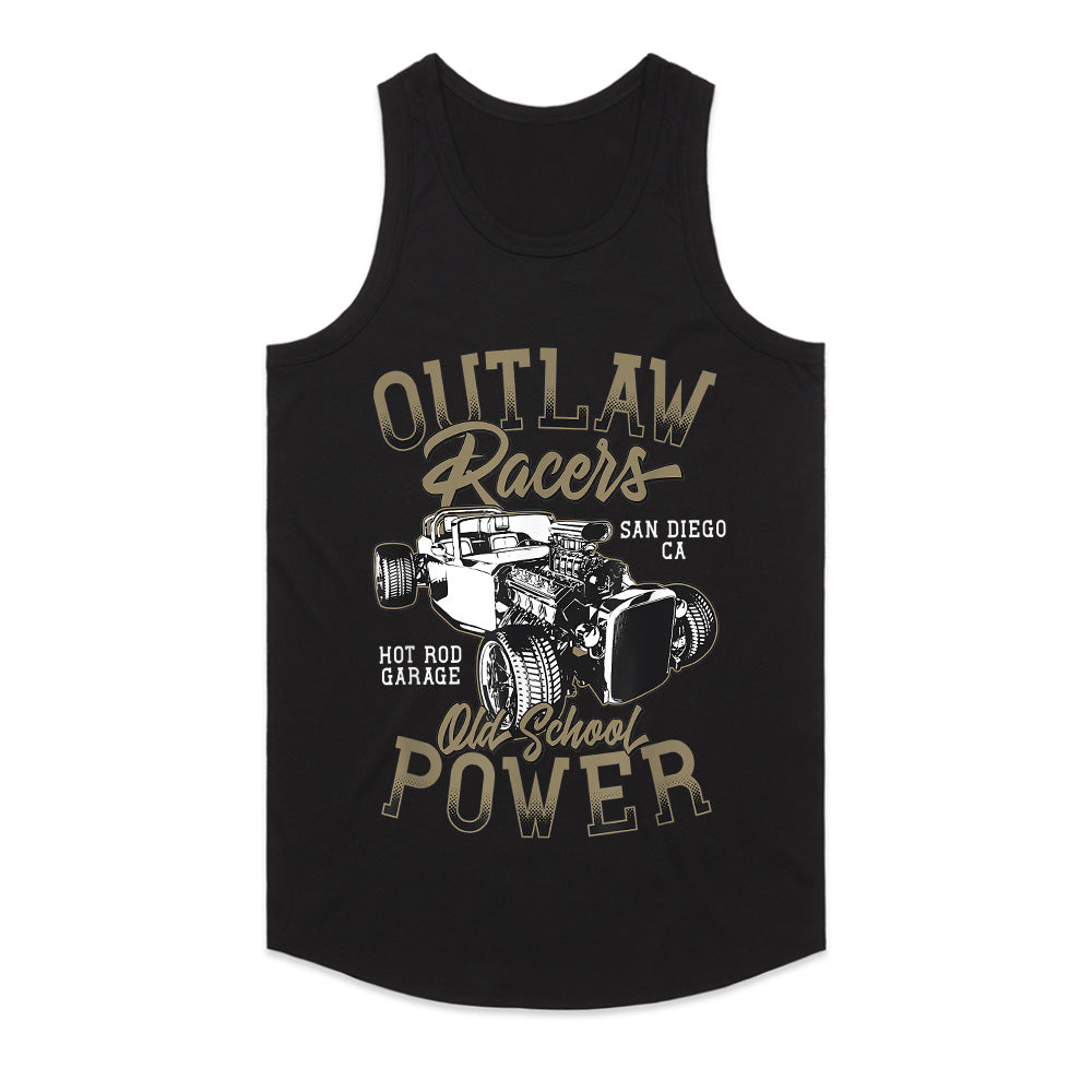 Outlaw Racers – Vintage Hot Rod Garage Old School Power T-Shirt