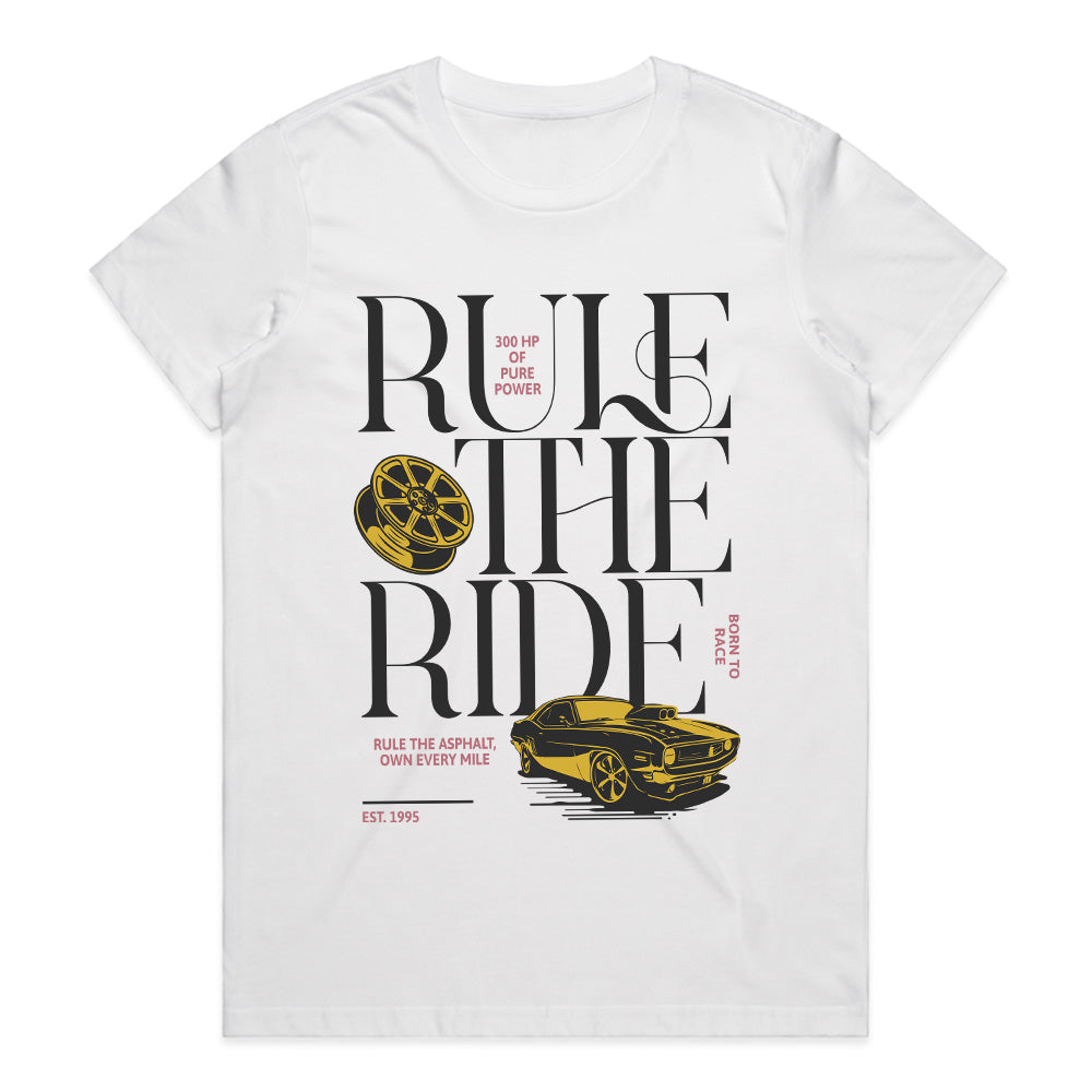 Rule the Ride – High-Performance Muscle Car Streetwear T-Shirt