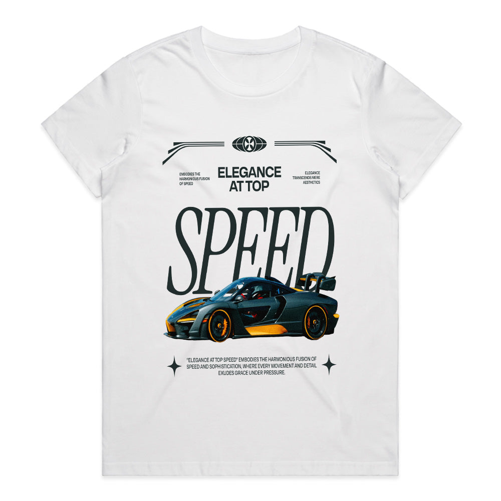 Elegance at Top Speed – Supercar Performance Streetwear T-Shirt