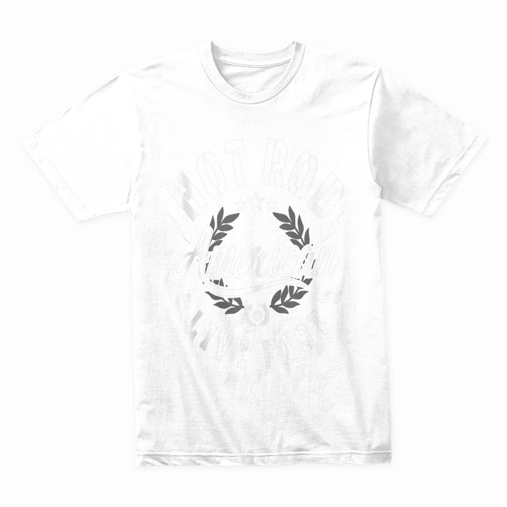 Hot Rod American – Live Fast Vintage Racing Tee