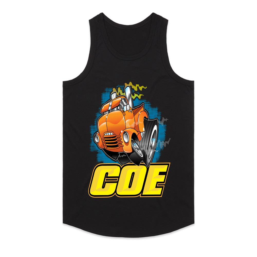 COE Vintage Hot Rod Truck – Cartoon Classic Big Rig Tee