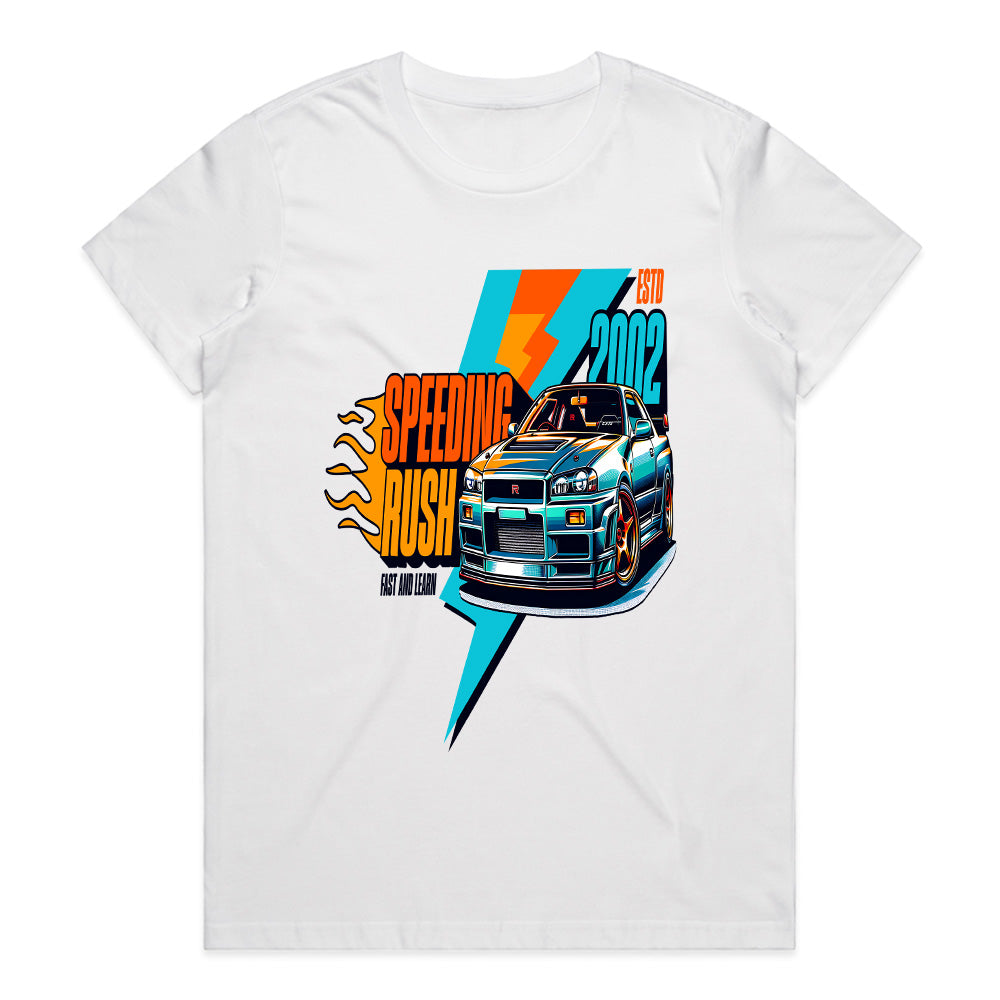Speeding Rush – JDM Turbocharged Streetwear T-Shirt