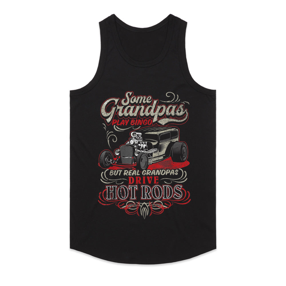Real Grandpas Drive Hot Rods – Vintage Car Enthusiast T-Shirt
