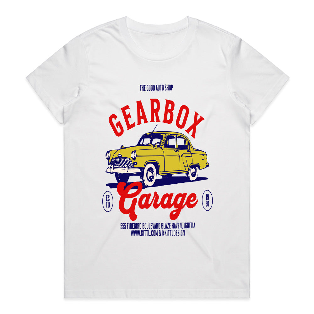 Gearbox Garage – Vintage Auto Shop Classic Tee