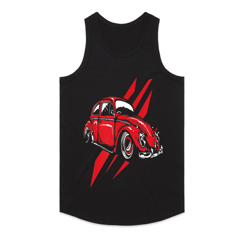 Classic Red Beetle – Vintage Car Enthusiast T-Shirt