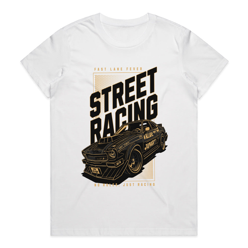 Street Racing – Fast Lane Fever Urban Motorsport T-Shirt