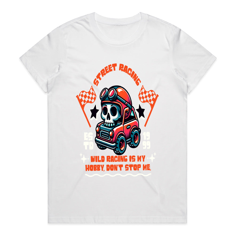 Wild Racing – Street Racer Skull Graphic T-Shirt