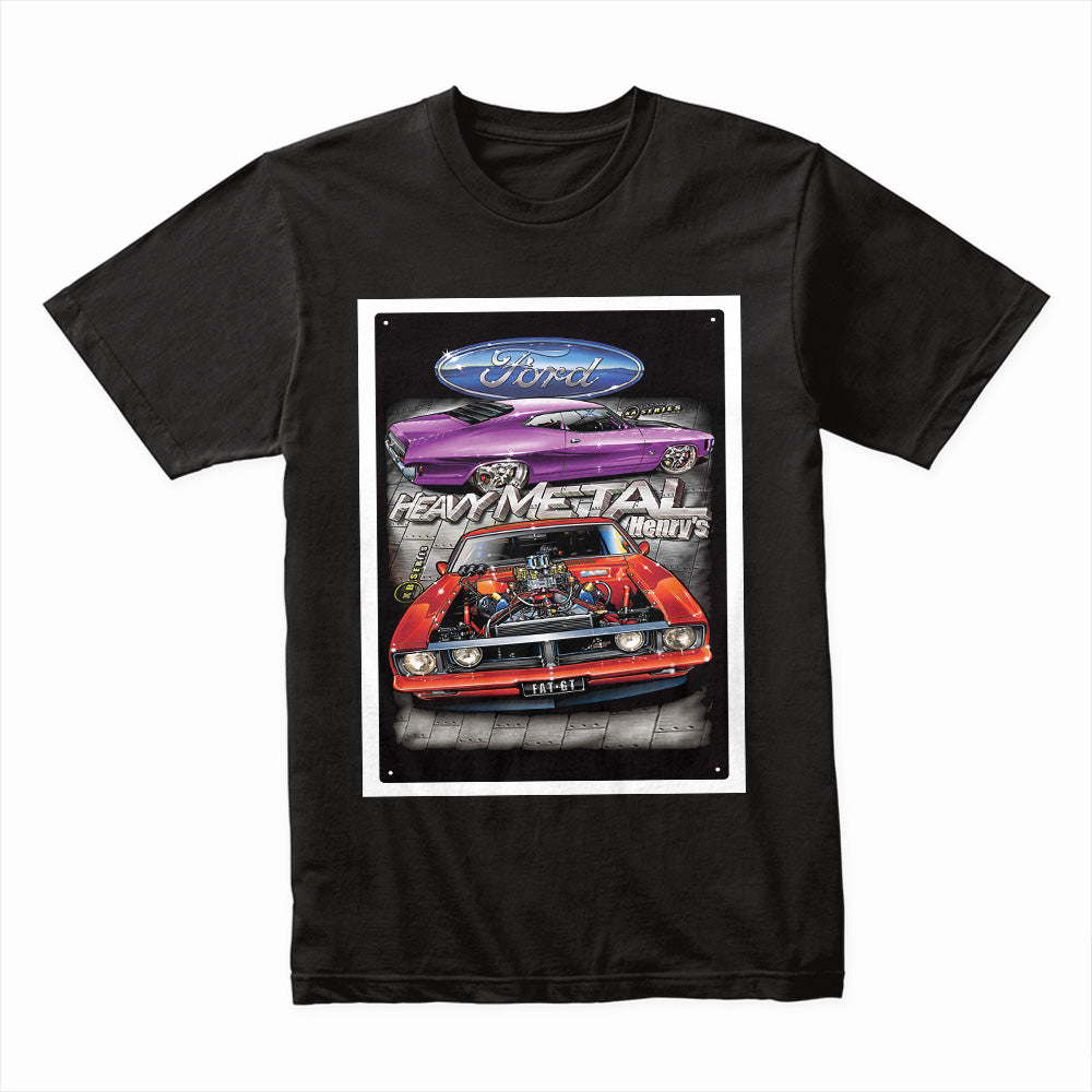Heavy Metal Ford Muscle Car T-Shirt – Classic Hot Rod Power!
