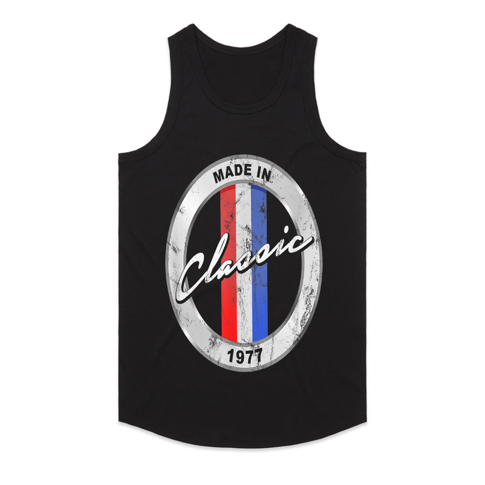 Made In 1977 Classic Vintage T-Shirt – 44th Birthday Gift for Car Lovers