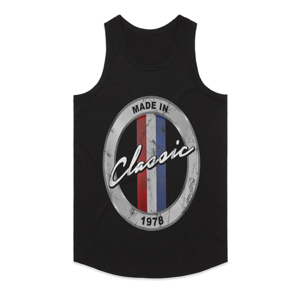 Made In 1978 Classic Vintage T-Shirt – 43rd Birthday Gift for Car Enthusiasts