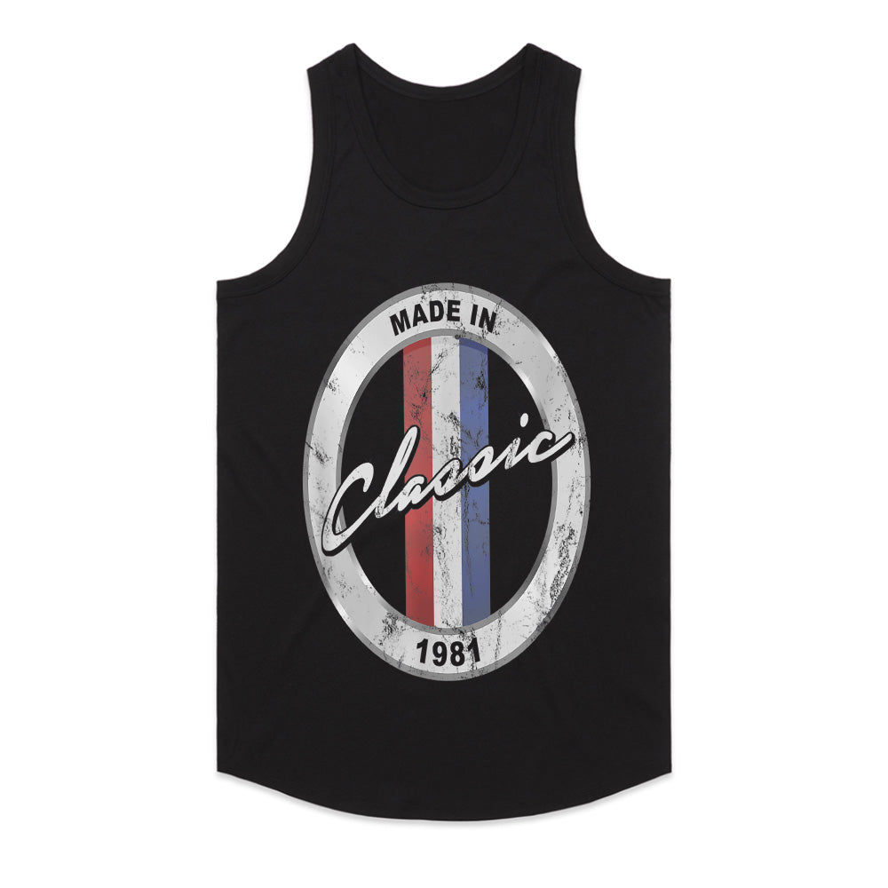 Made In 1981 Classic Vintage T-Shirt – 40th Birthday Gift for Car Enthusiasts