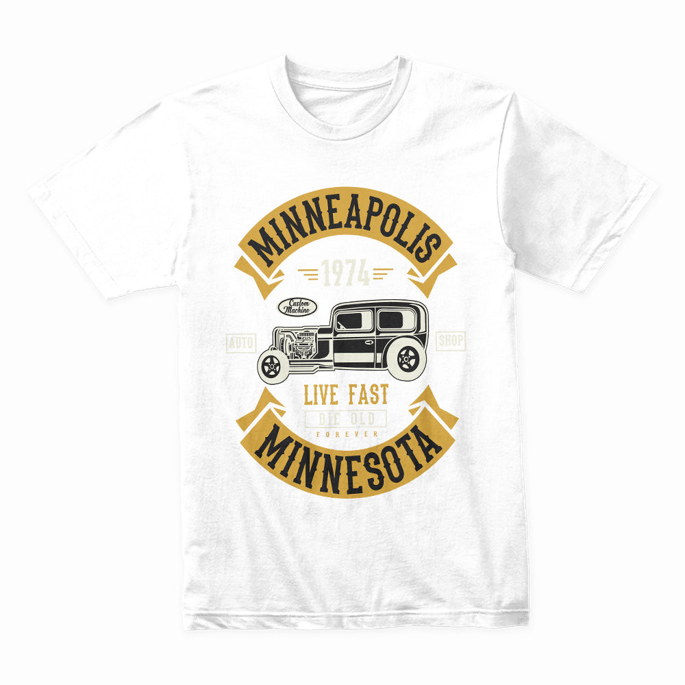 Vintage Minneapolis Hot Rod T-Shirt – Classic Muscle Car Lovers Tee
