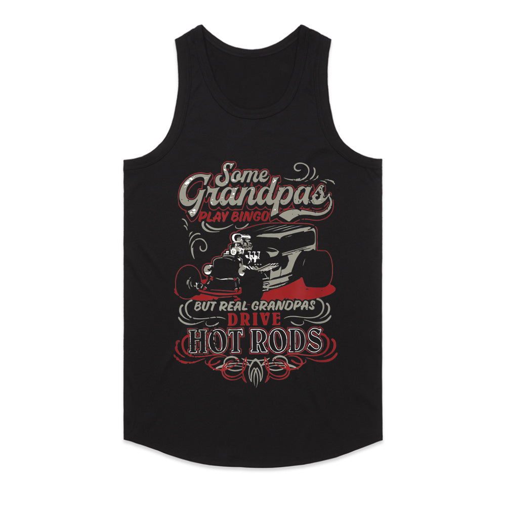 Real Grandpas Drive Hot Rods T-Shirt – Classic Car Lovers Gift