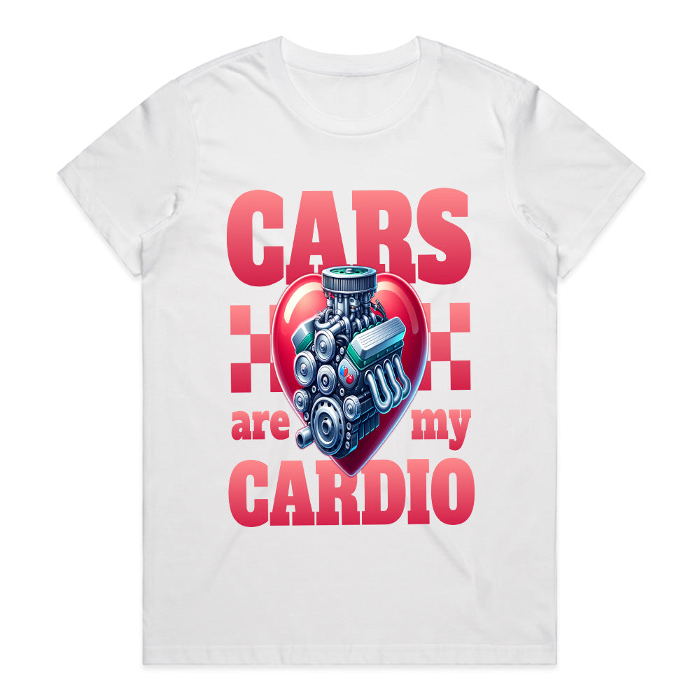 Cars Are My Cardio – Bold Automotive Enthusiast T-Shirt
