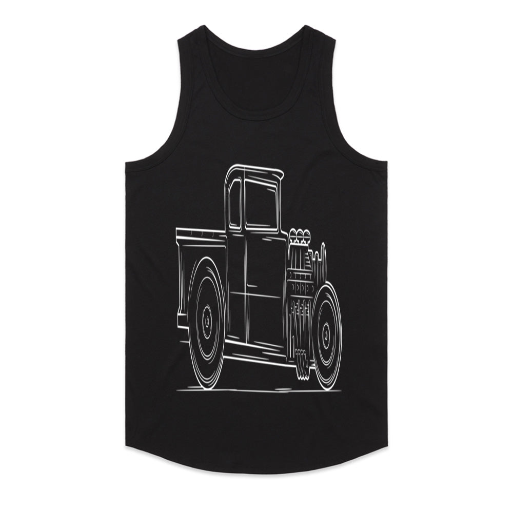 Vintage Rat Rod Pickup T-Shirt – Classic Hot Rod Steampunk Art for Car Enthusiasts