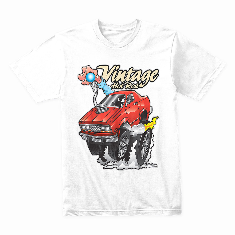 Vintage Hot Rod Gasser Cartoon T-Shirt – Classic Street Racing Muscle Car Tee
