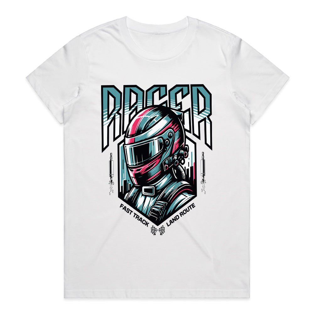 RACER – Futuristic Motorsport Warrior Streetwear T-Shirt