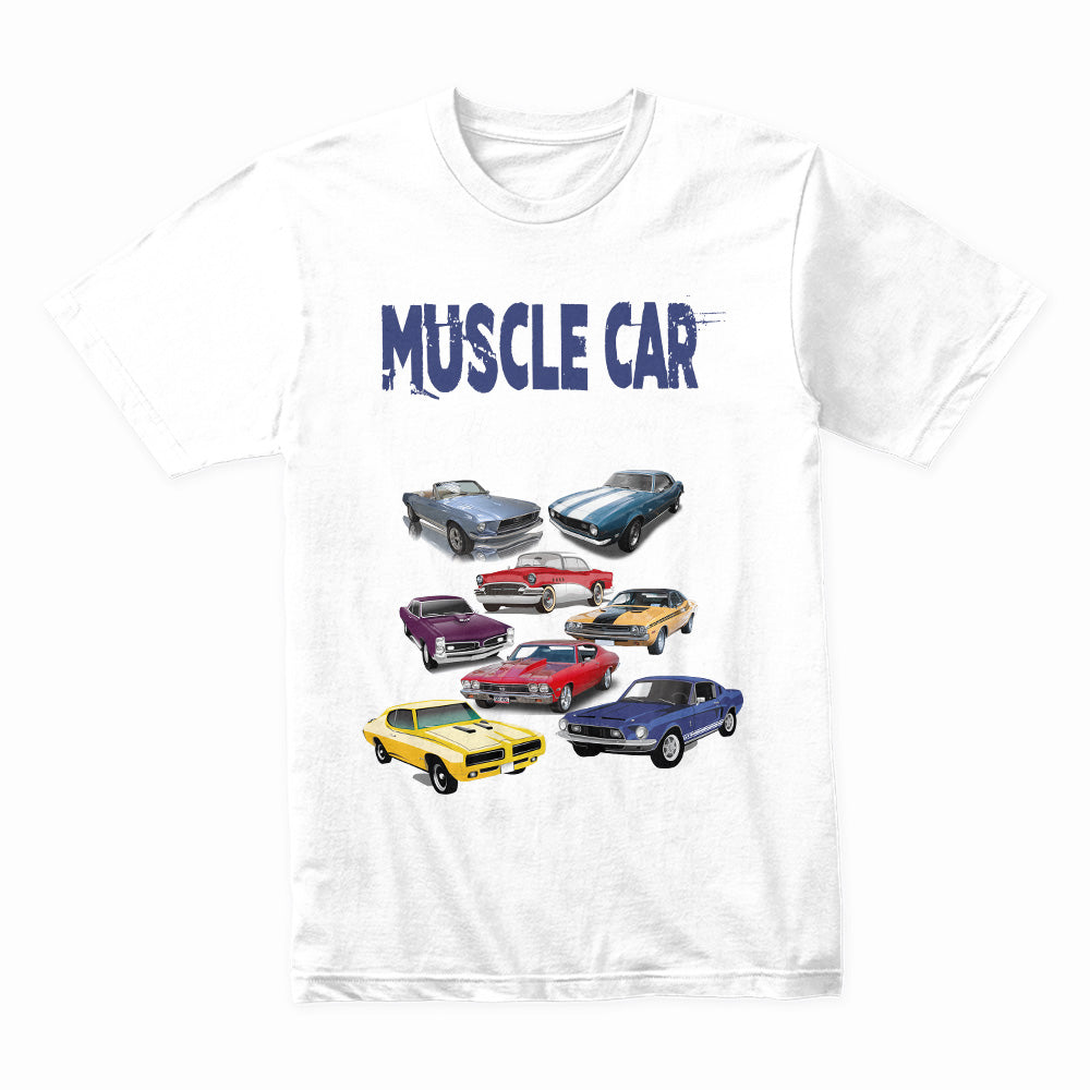 Muscle Car Heaven T-Shirt – Vintage Classic Hot Rod & American Muscle Car Tee
