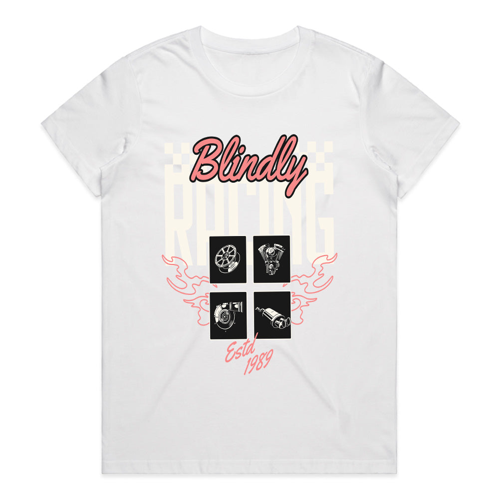 Blindly Racing – Vintage Motorsport Performance T-Shirt