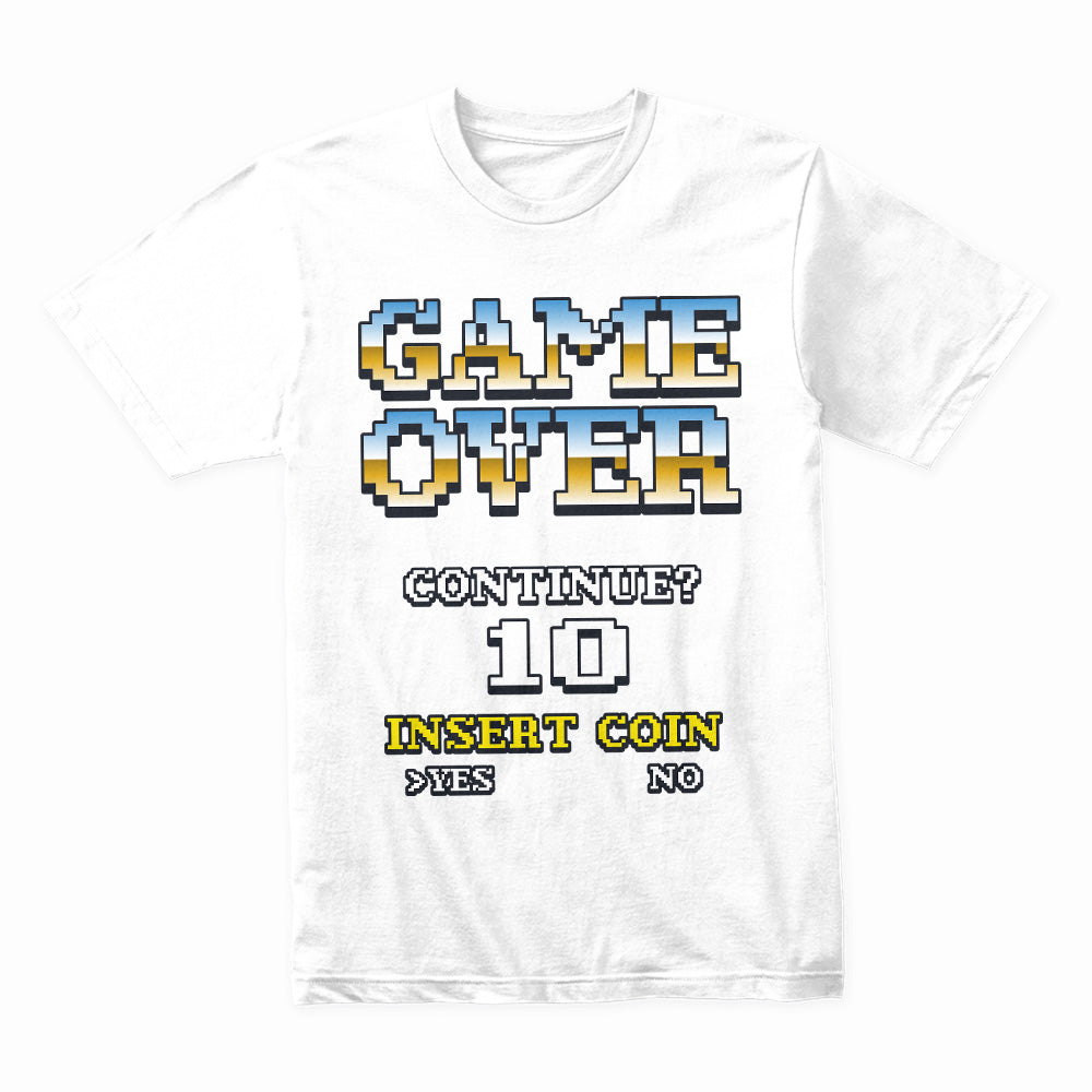 Retro Arcade Game Over" T-Shirt – Classic Pixel Design for Gamers