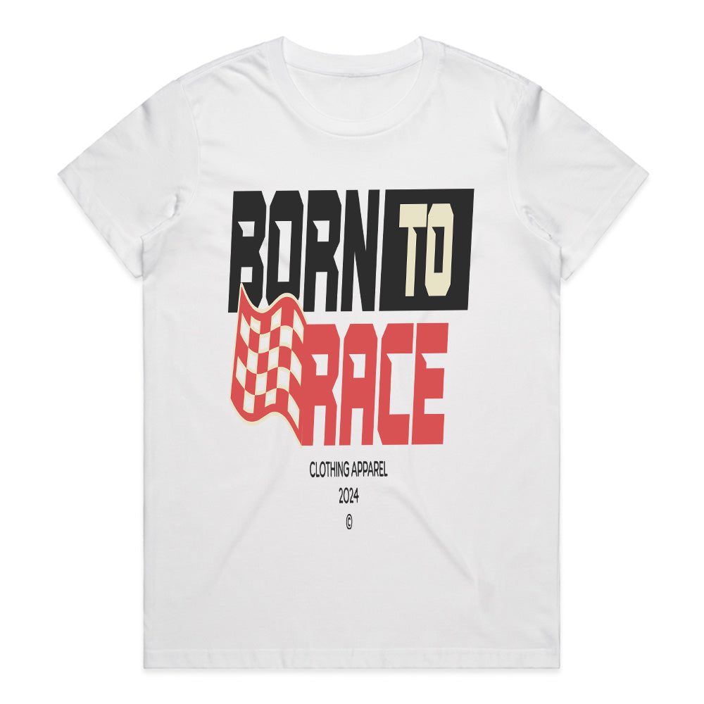Born to Race Minimalist Racing Streetwear T-Shirt