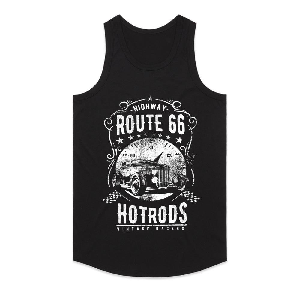 Route 66 Hot Rod Vintage Racer T-Shirt