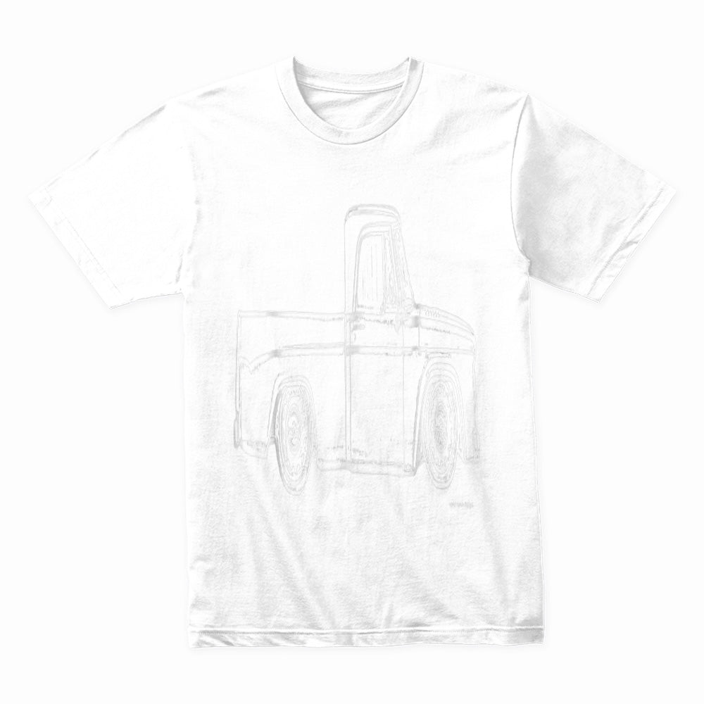 Vintage Sweptline Truck T-Shirt – Classic Slammed & Bagged Hot Rod Tee