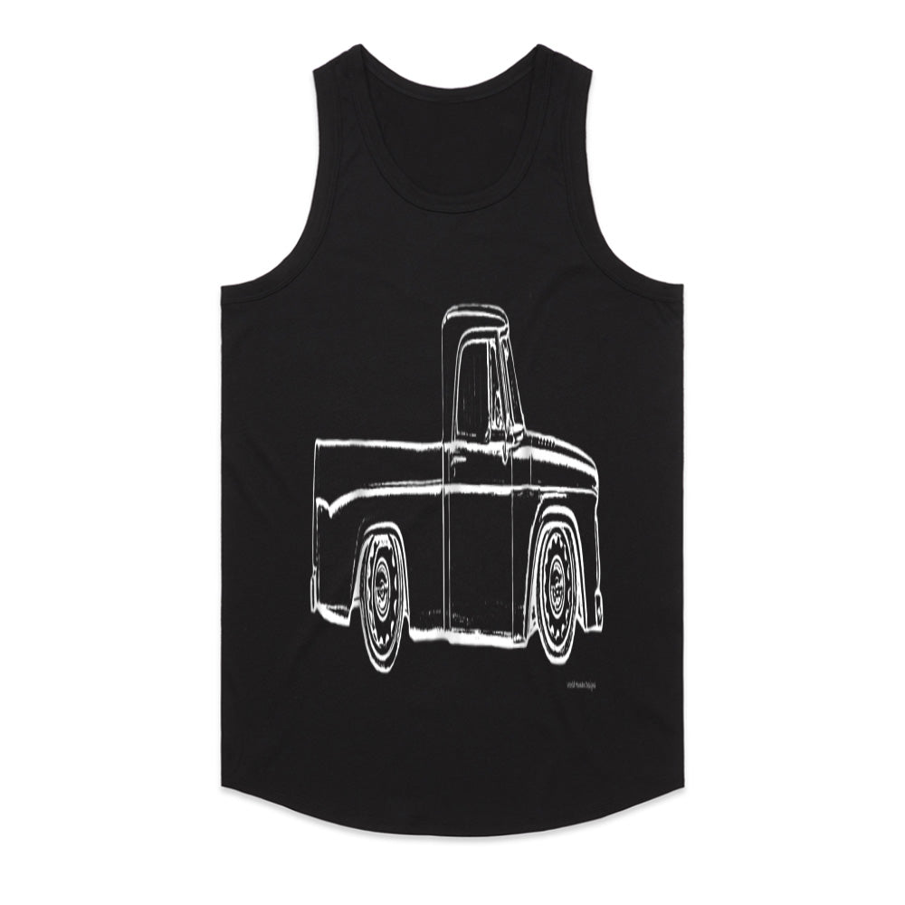 Vintage Sweptline Truck T-Shirt – Classic Slammed & Bagged Hot Rod Tee