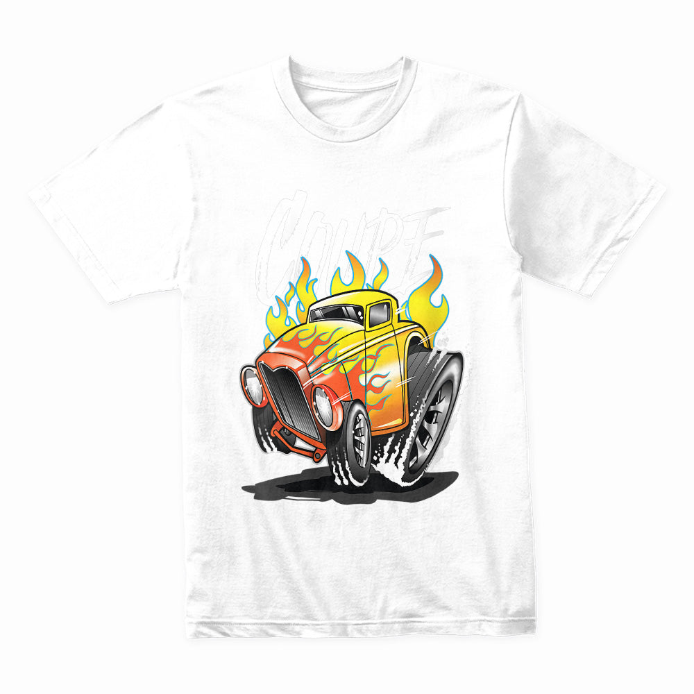 Flaming Coupe Hot Rod Sweatshirt" – Vintage Gasser Style