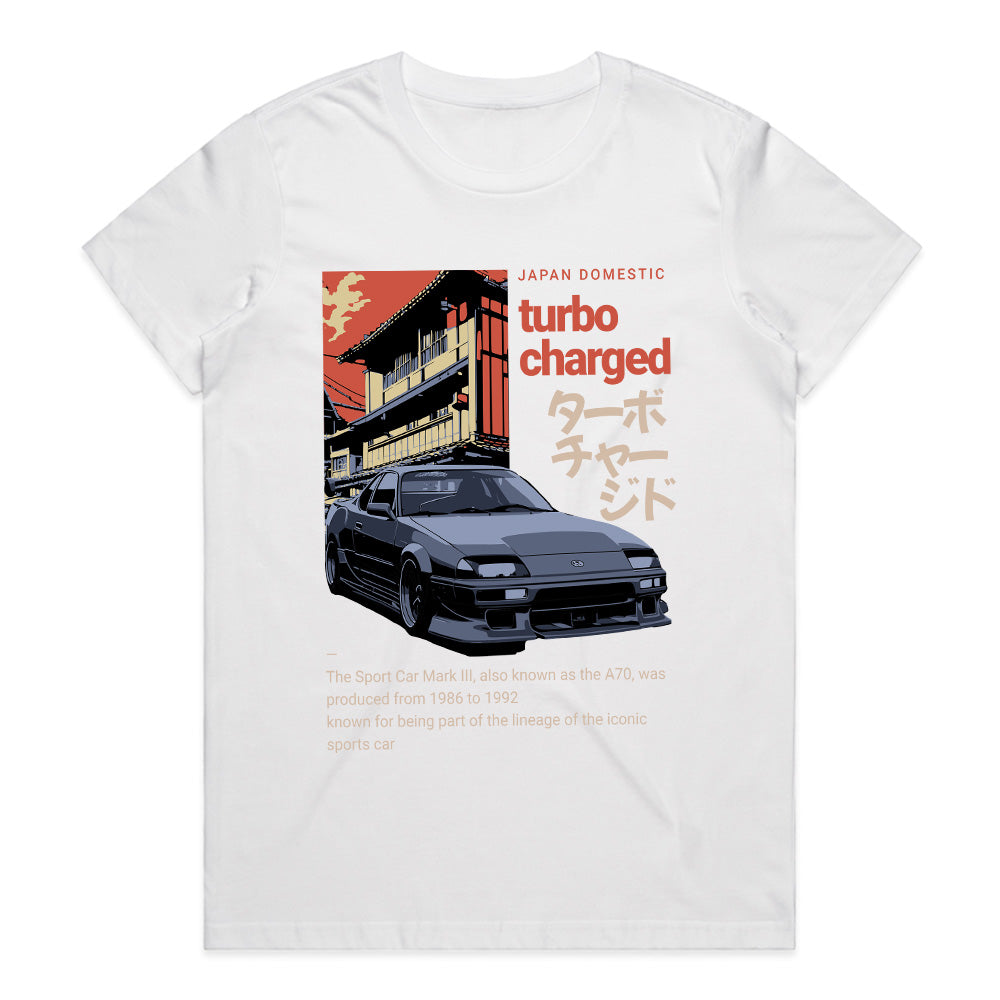 Turbo Charged – JDM A70 Street Racing T-Shirt