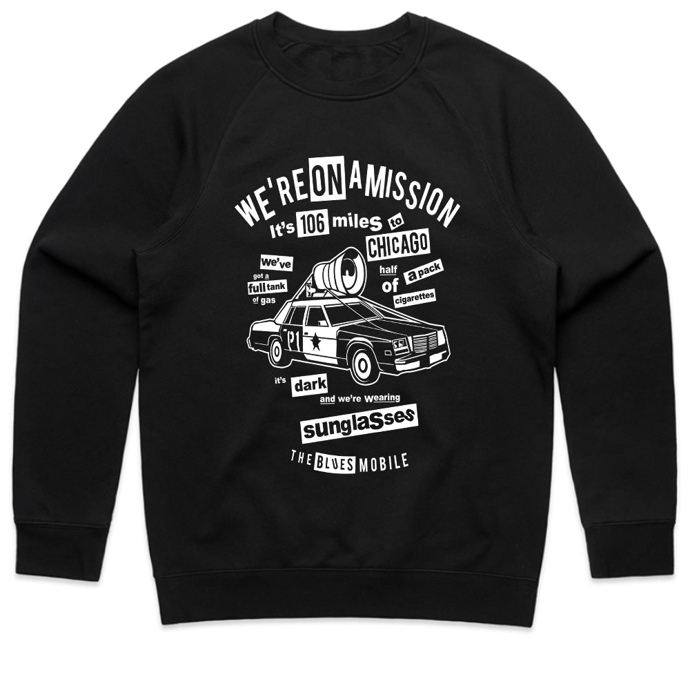106 Miles to Chicago - Blues Mobile Mission Quote T-Shirt