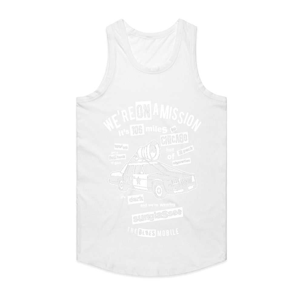 106 Miles to Chicago - Blues Mobile Mission Quote T-Shirt