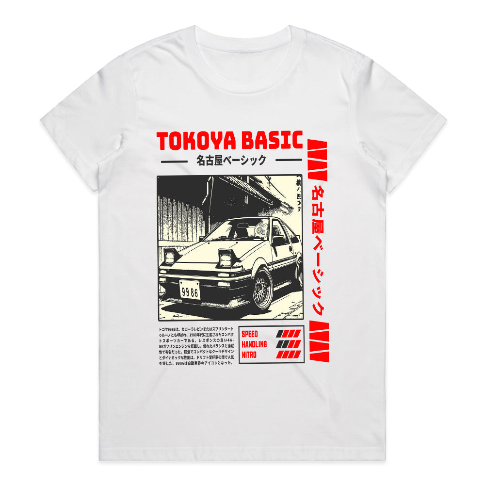 TOKOYA BASIC AE86 T-Shirt – Manga-Style JDM Streetwear
