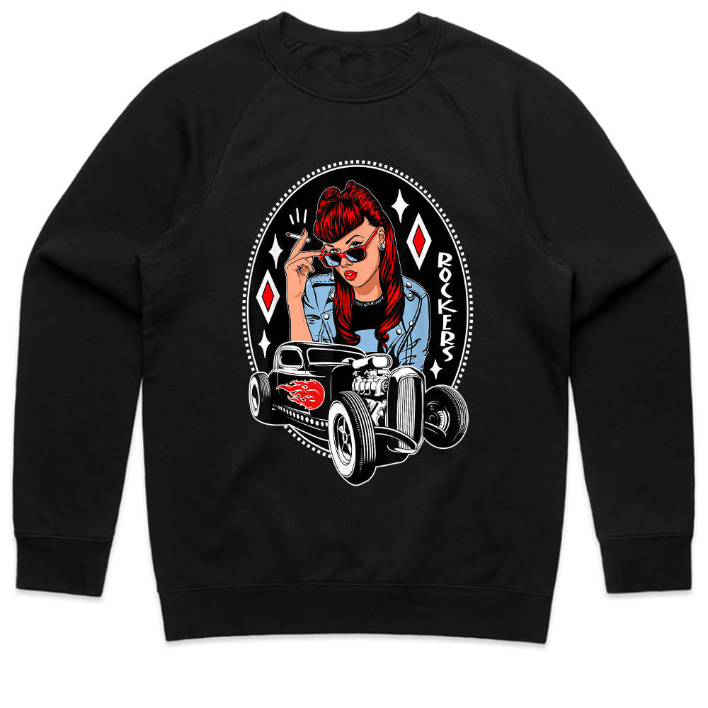 Rockabilly Rebel Hot Rod T-Shirt – 50s Vintage Pin-Up Car Culture Tee